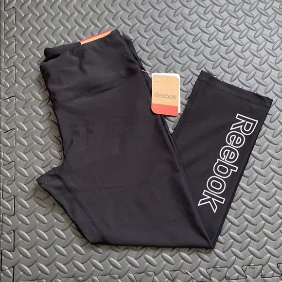 Reebok Black Workout Leggings - Picture 2 of 3